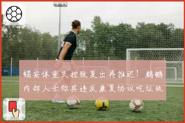 锡安体重失控致复出再推迟！鹈鹕内部人士称其违反康复协议吃垃圾食品